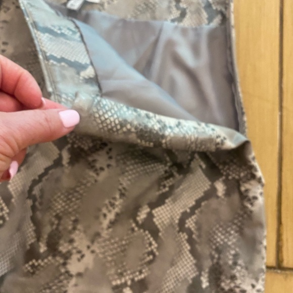 Topshop women’s snakeskin mini skirt lined zipper New size 8 - Picture 4 of 10